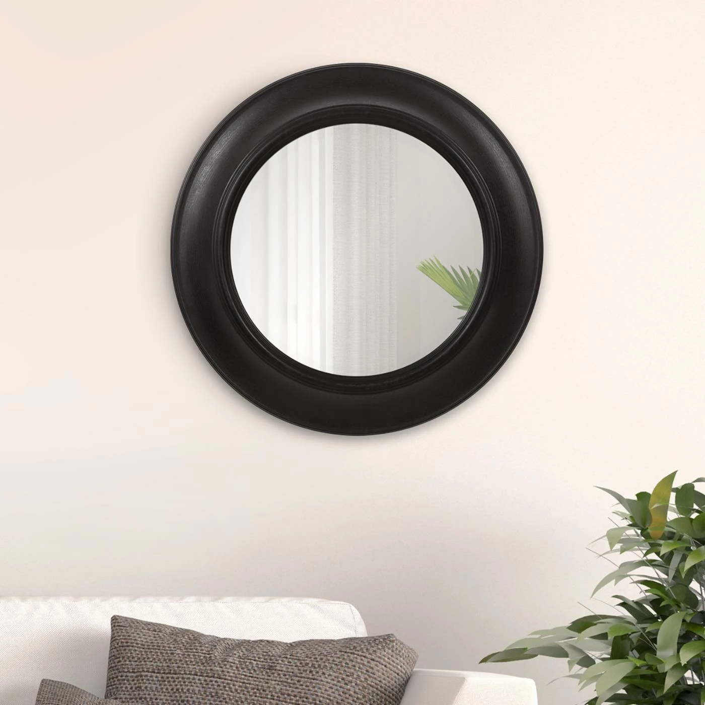 New π Wall Nielsen Bainbridge Rustic Round Mirror - 26W X 24.5H In. π - Image 2