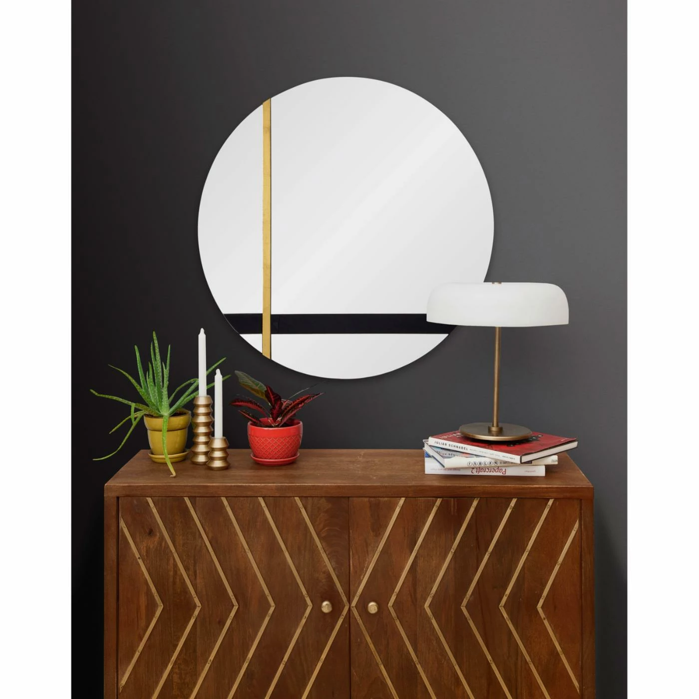 Cheapest π Renwil Gavin Wall Mirror - 30 Diam. In. π - Image 2