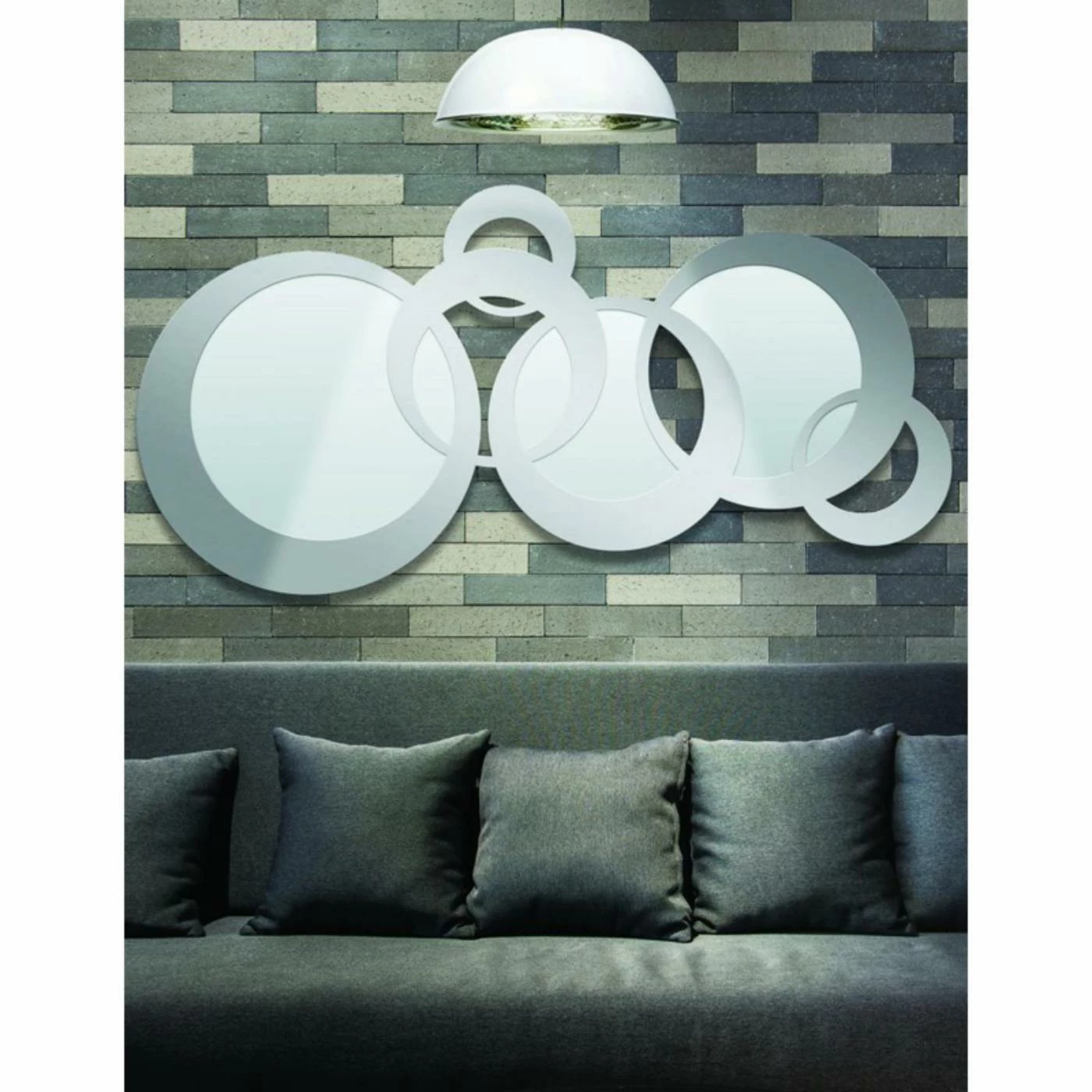 Best reviews of π Renwil Ren-Wil Dublin Circle Wall Mirror - 71W X 33H In. π - Image 2