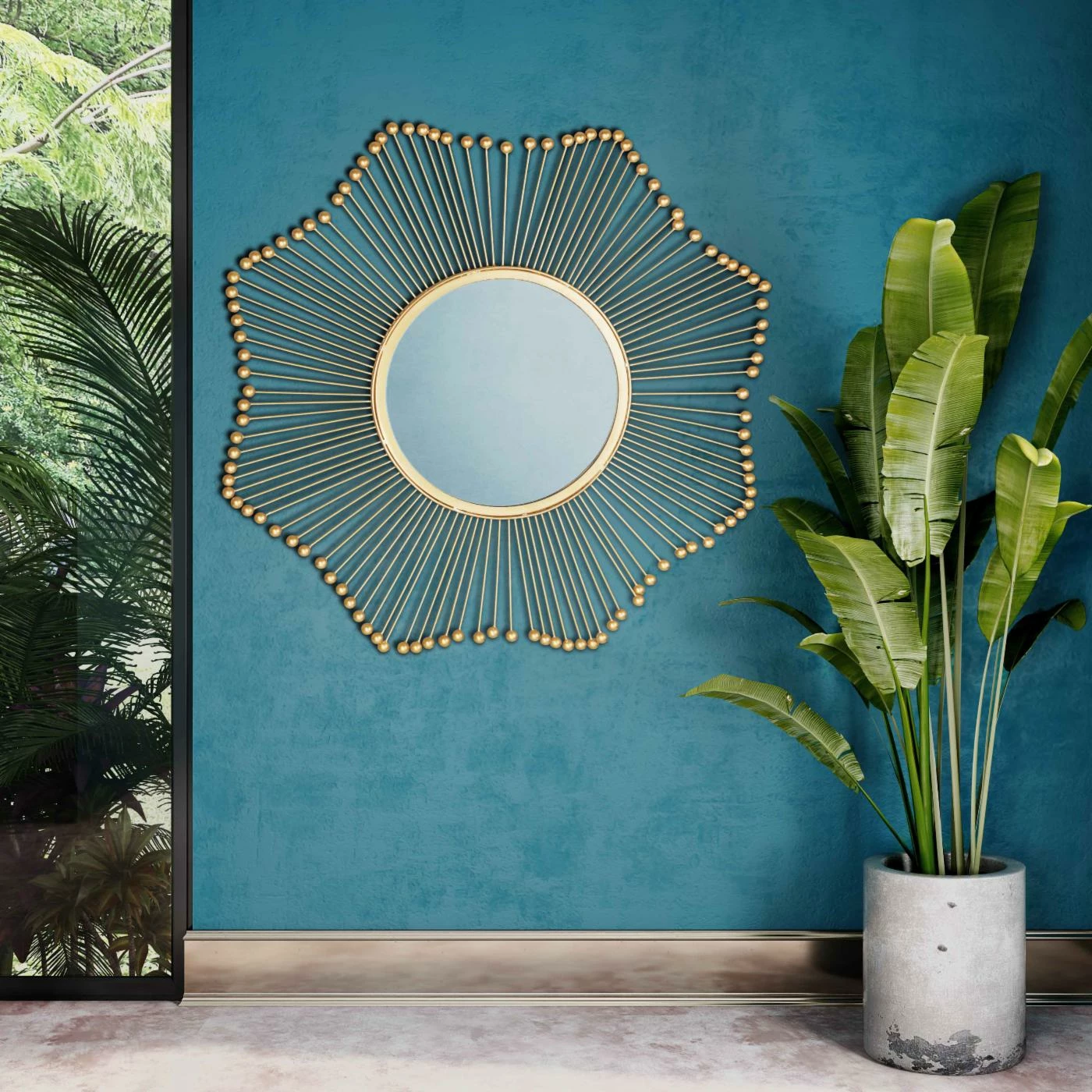 Best Sale π₯° TOV Furniture Ray Gold Starburst Wall Mirror - 32 Diam. In. π - Image 2