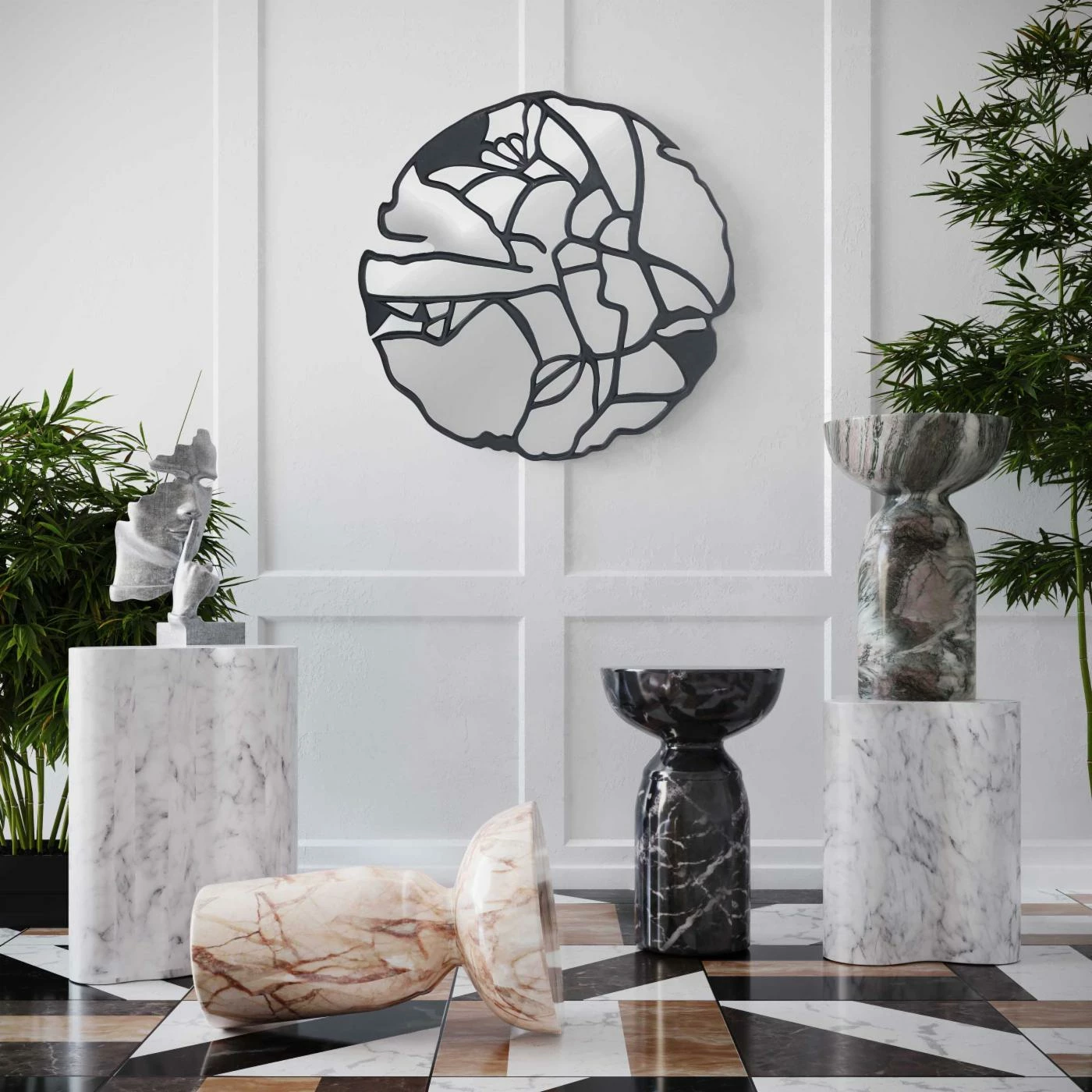 Deals π TOV Furniture Amici Wall Mirror - 32 Diam. In. π - Image 2