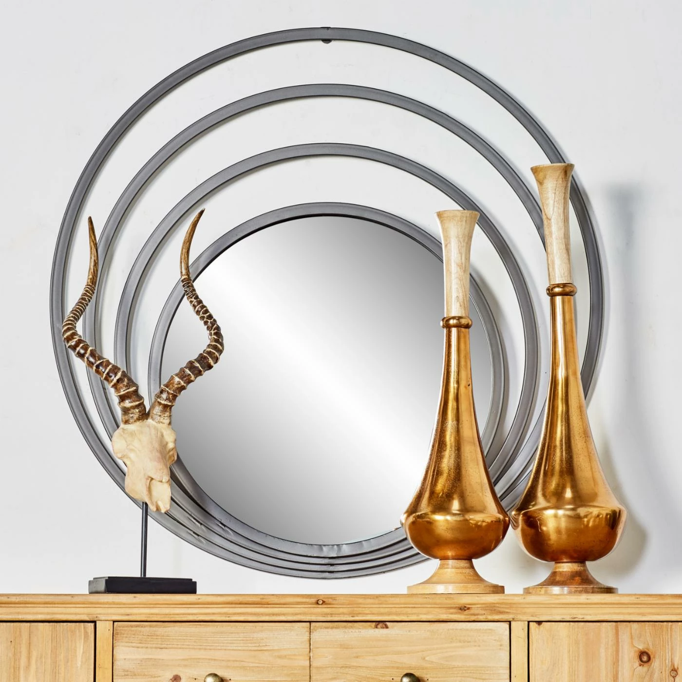 Coupon π₯° DecMode Iron Concentric Wall Mirror π₯ - Image 2