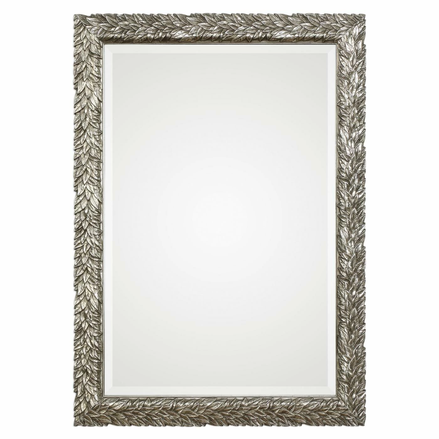 Best deal ⭐ Wall Uttermost Evelina Silver Leaves Mirror - 24.625W X 34.625H In. 🥰 - Image 2