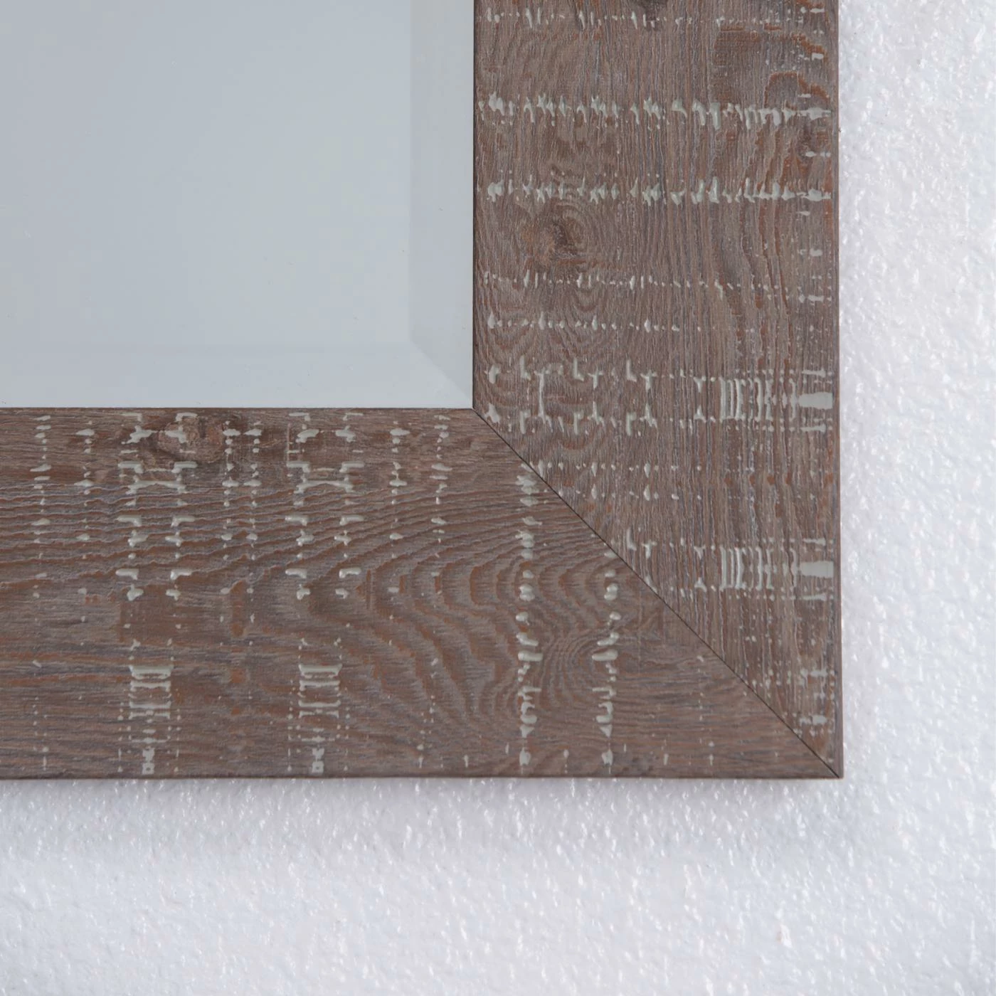 Flash Sale β Yosemite Home Decor Yosemite Home Shallow Brown Texture Wood Framed Wall Mirror π― - Image 2