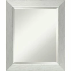 Buy π₯° Bathroom Vanity Amanti Art Bathroom Wall Mirror - Brushed Sterling Silver π