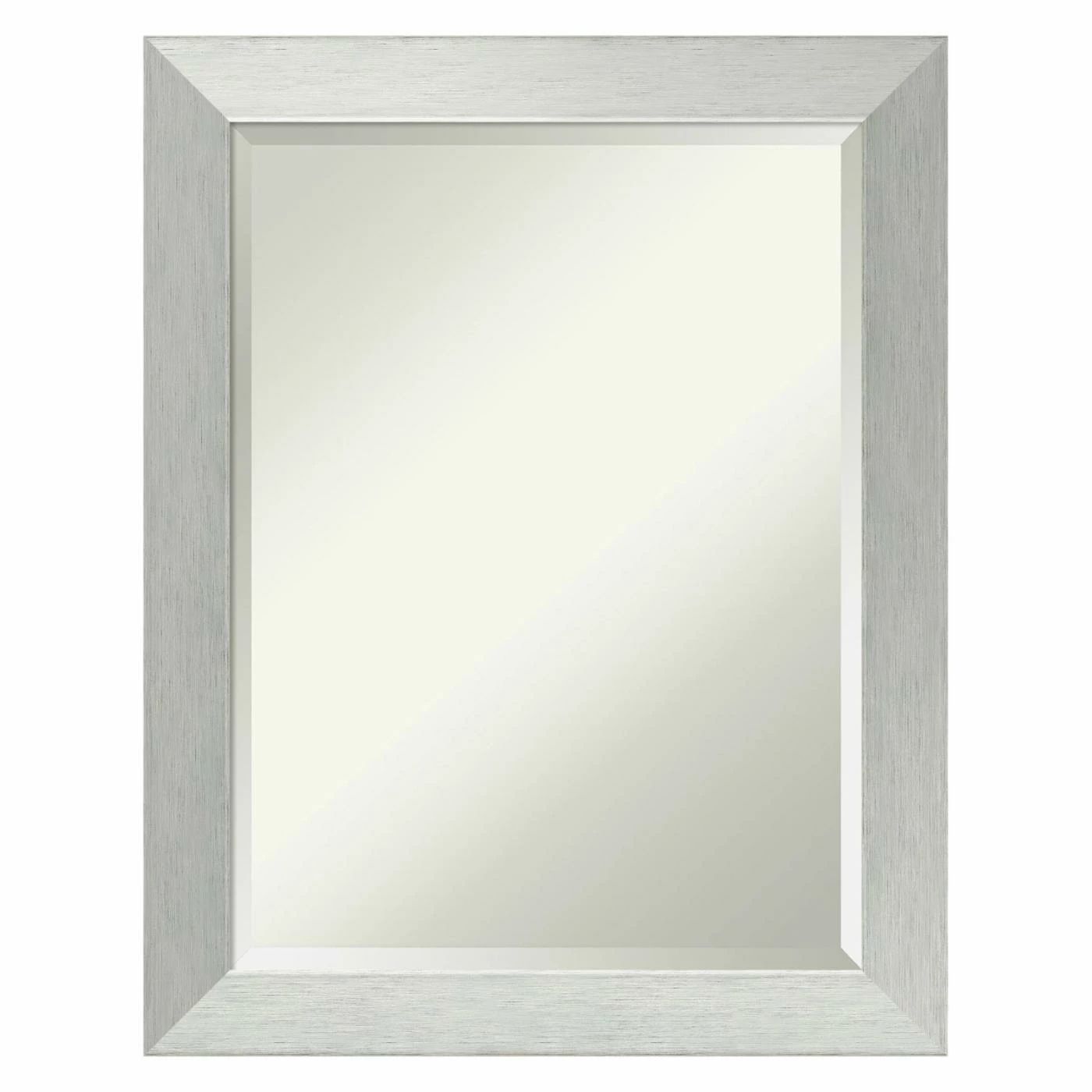 Discount āļø Amanti Art Brushed Sterling Silver Wall Mirror - 22W X 28H In. šÆ