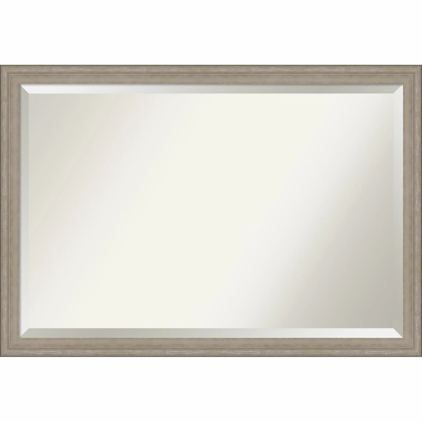 Hot Sale π Bathroom Vanity Amanti Art Curve Decorative Beveled Rectangular Wall Mirror β€οΈ