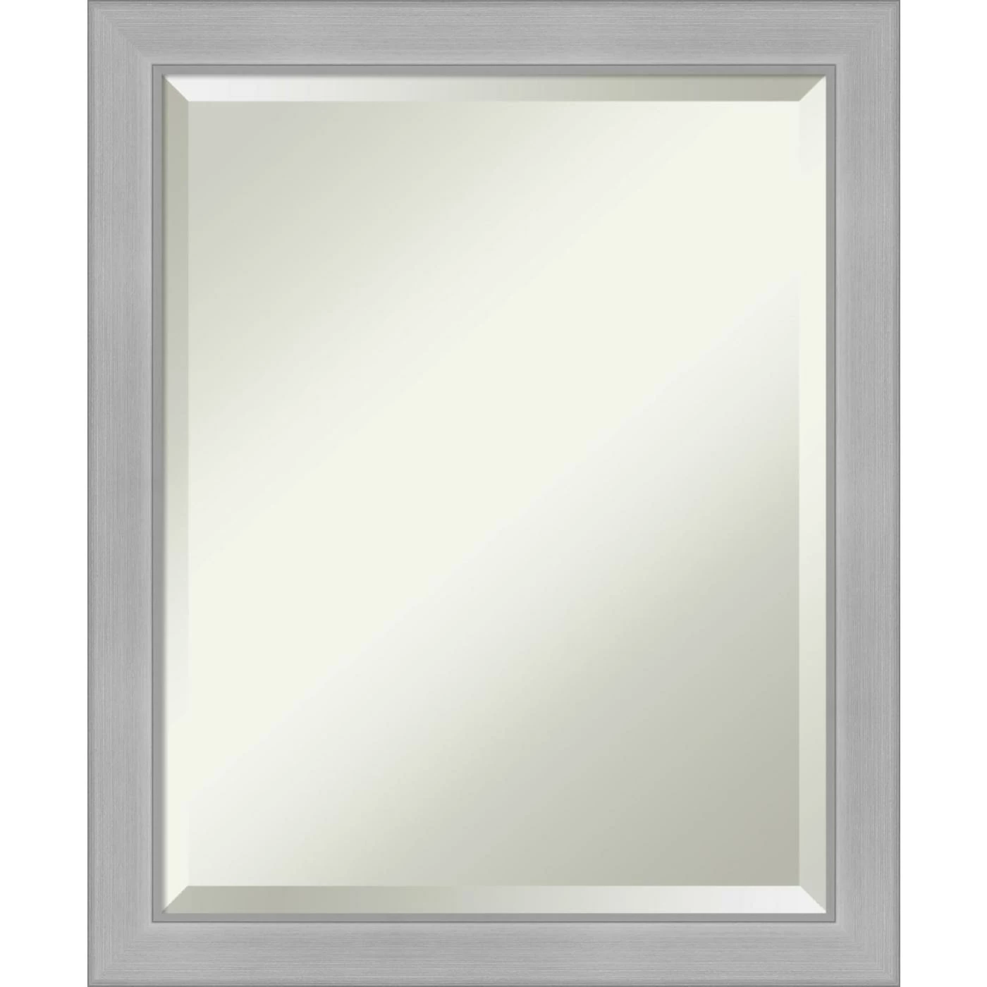 Best Sale β Amanti Art Vista Brushed Nickel Narrow Framed Wall Mirror - 18.62 X 22.62 In π