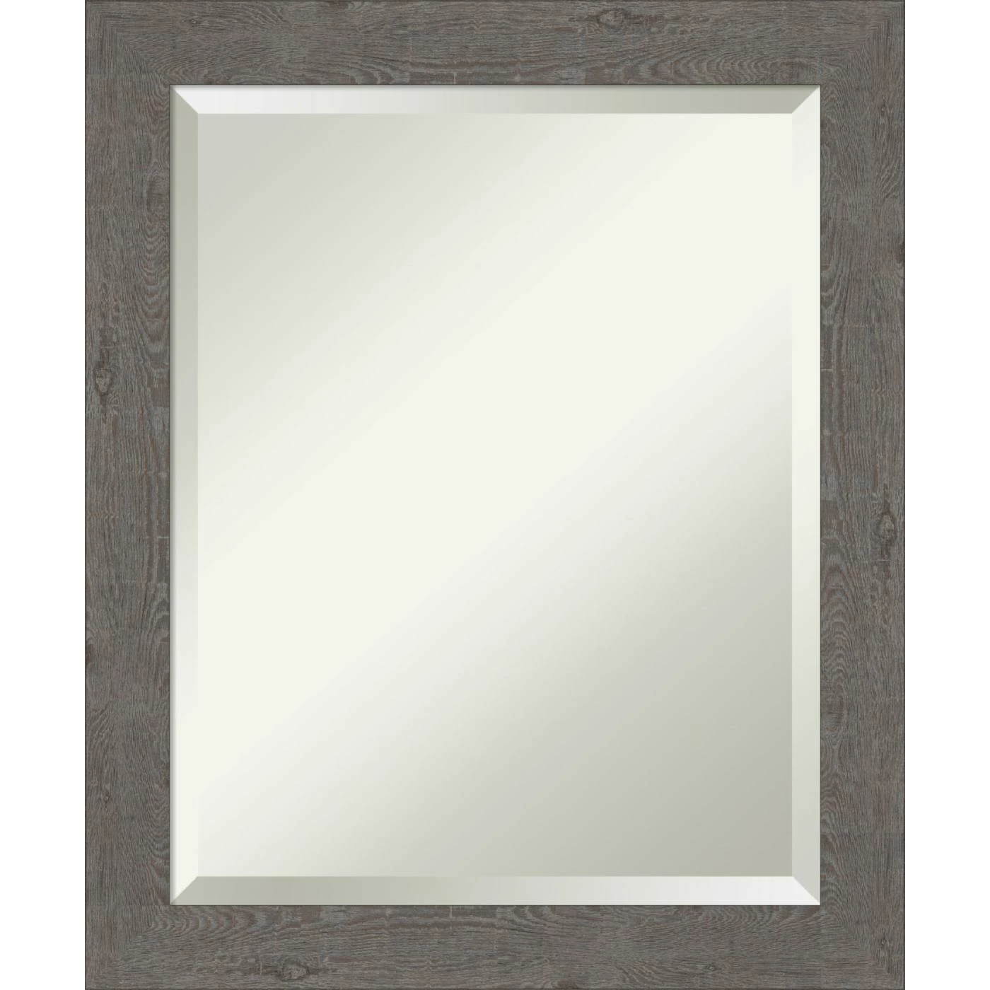 Best Sale π Amanti Art Rustic Plank Grey Narrow Framed Wall Mirror - 19.38 X 23.38 In π