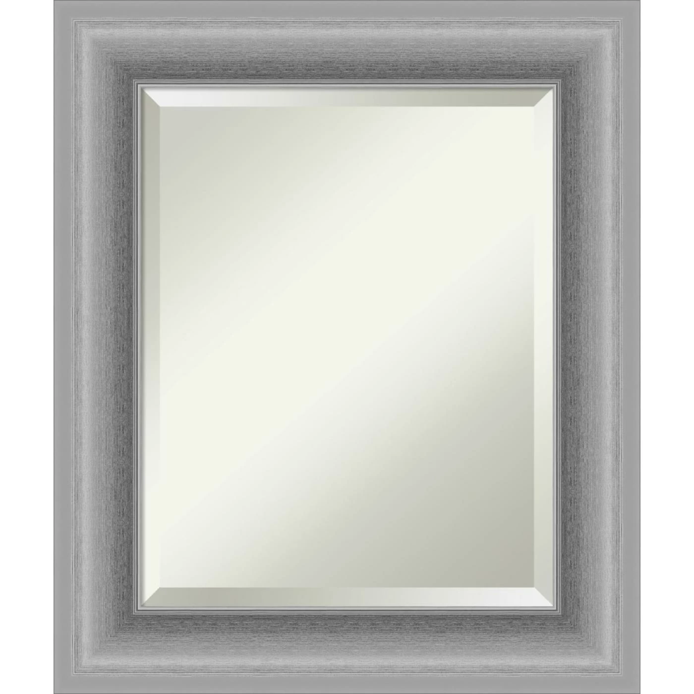 Budget π Amanti Art Peak Polished Silver Framed Wall Mirror - 22 X 26 In π