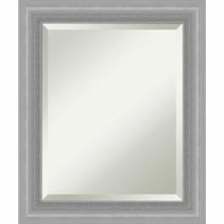 Best deal 🤩 Amanti Art Peak Polished Nickel Framed Wall Mirror - 20.50 X 24.50 In ⌛