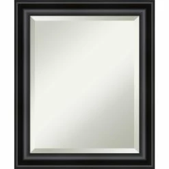 Best deal 😍 Amanti Art Grand Black Narrow Framed Wall Mirror - 19.88 X 23.88 In ❤️