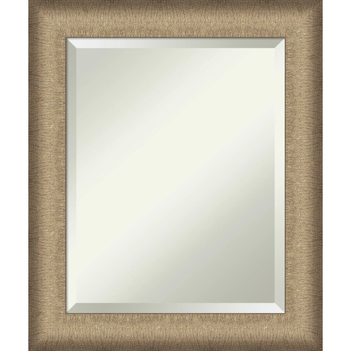 Budget π Amanti Art Elegant Brushed Bronze Framed Wall Mirror - 20.75 X 24.75 In π