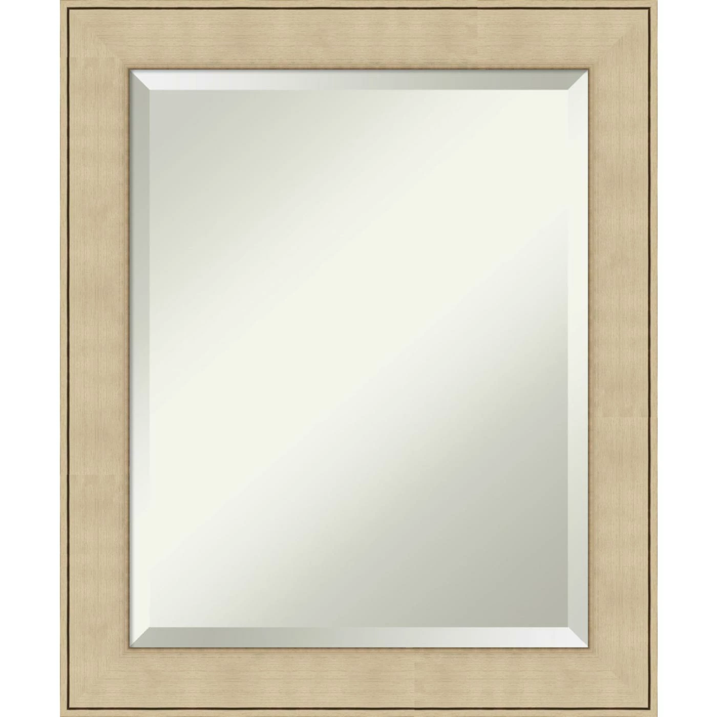New π Amanti Art Classic Honey Silver Framed Wall Mirror - 20 X 24 In π€©