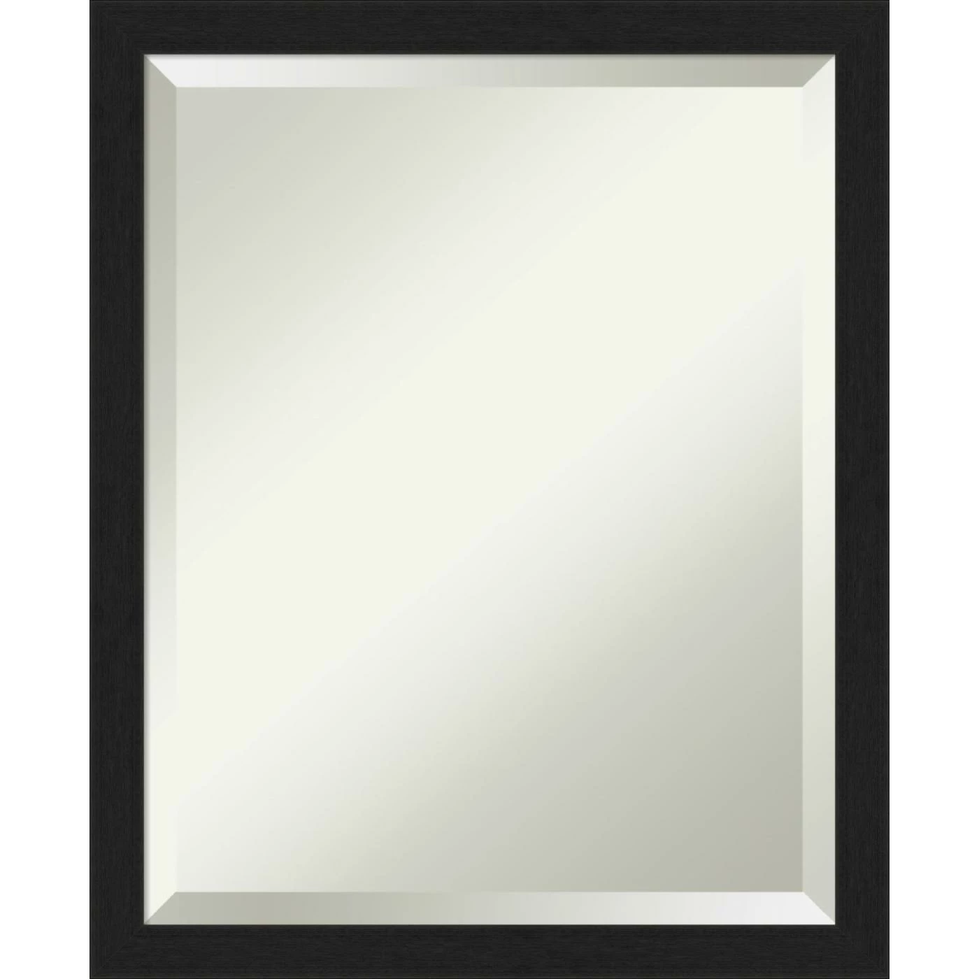 Cheap π Amanti Art Grace Brushed Metallic Black Narrow Framed Wall Mirror - 17.88 X 21.88 In π