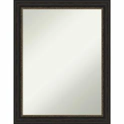 Budget π Amanti Art Accent Bronze Narrow Framed Non-Beveled Bathroom Vanity Wall Mirror - 21.5 X 27.5 In π