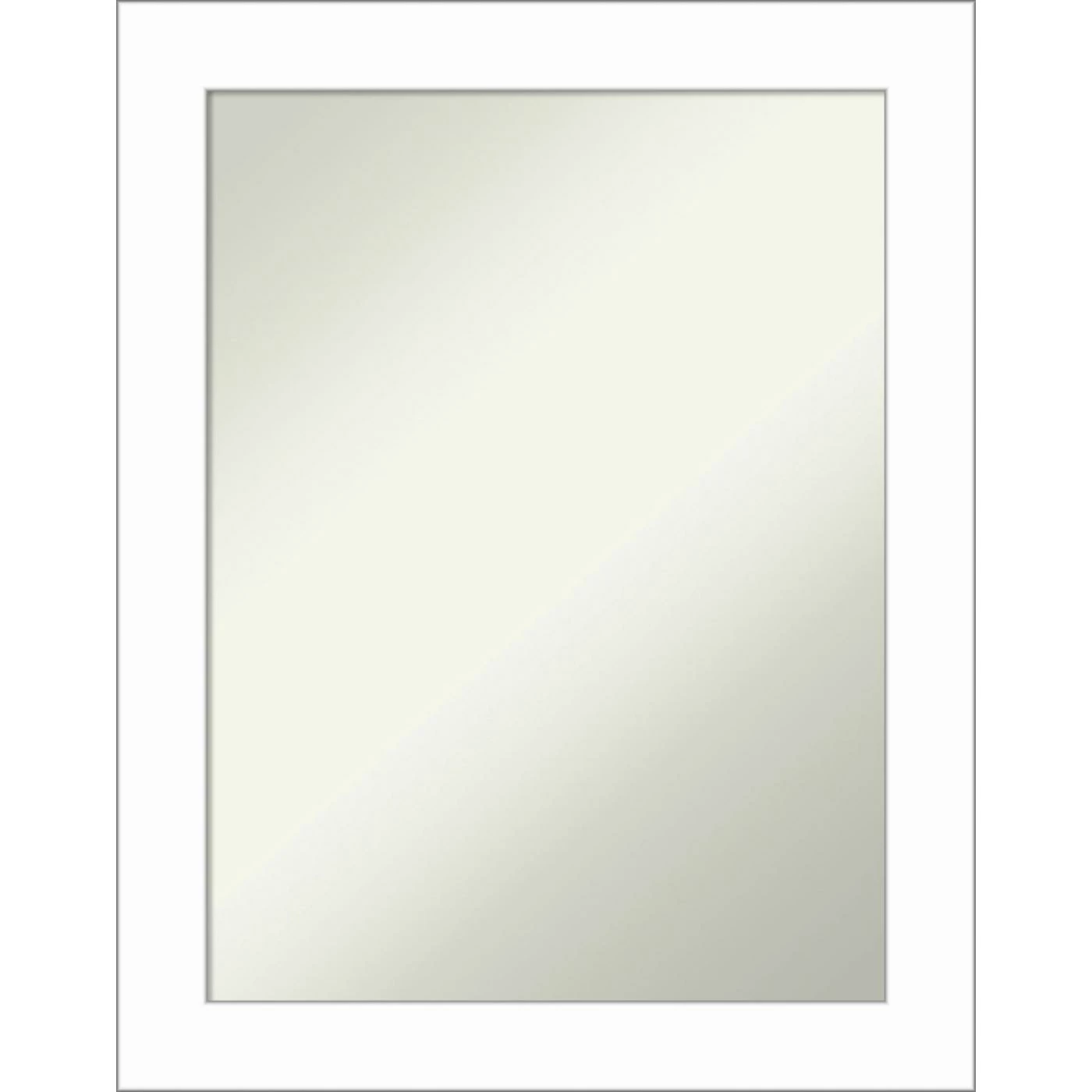 Top 10 𧨠Amanti Art Wedge White Framed Non-Beveled Bathroom Vanity Wall Mirror - 22 X 28 In π