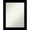 Best Pirce 🌟 Amanti Art Tribeca Black Wood Framed Non-Beveled Bathroom Vanity Wall Mirror - 22 X 28 In ❤️