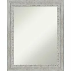 Cheap π€© Amanti Art Rustic White Wash Wood Framed Non-Beveled Bathroom Vanity Wall Mirror - 22.5 X 28.5 In π