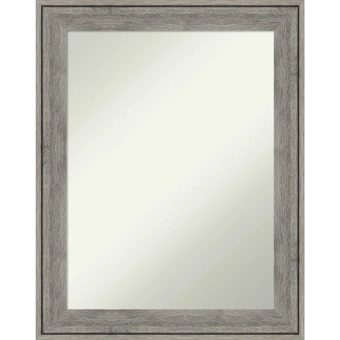 Best deal ๐ Amanti Art Regis Barnwood Grey Wood Framed Non-Beveled Bathroom Vanity Wall Mirror - 22.5 X 28.5 In ๐