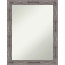 Best reviews of π₯ Amanti Art Pinstripe Plank Grey Narrow Framed Non-Beveled Bathroom Vanity Wall Mirror - 21.5 X 27.5 In β
