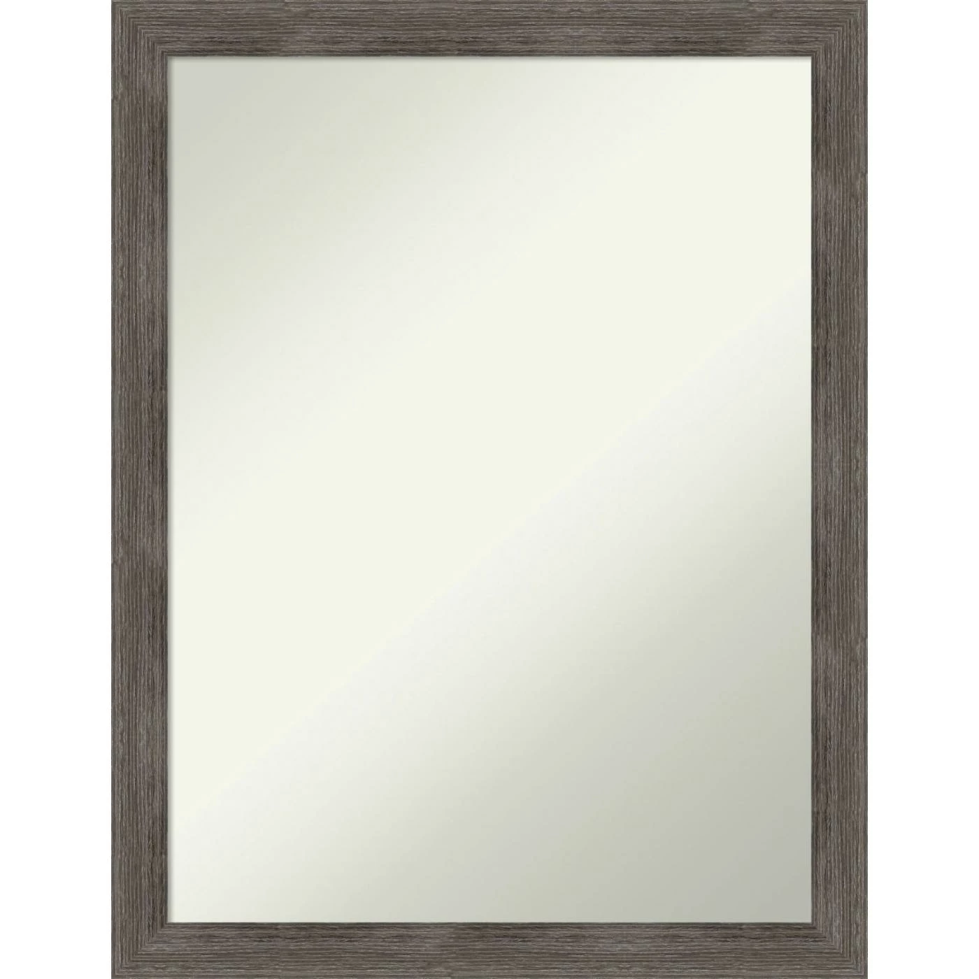 Best reviews of ๐งจ Amanti Art Pinstripe Lead Grey Wood Framed Non-Beveled Bathroom Vanity Wall Mirror - 20.5 X 26.5 In ๐