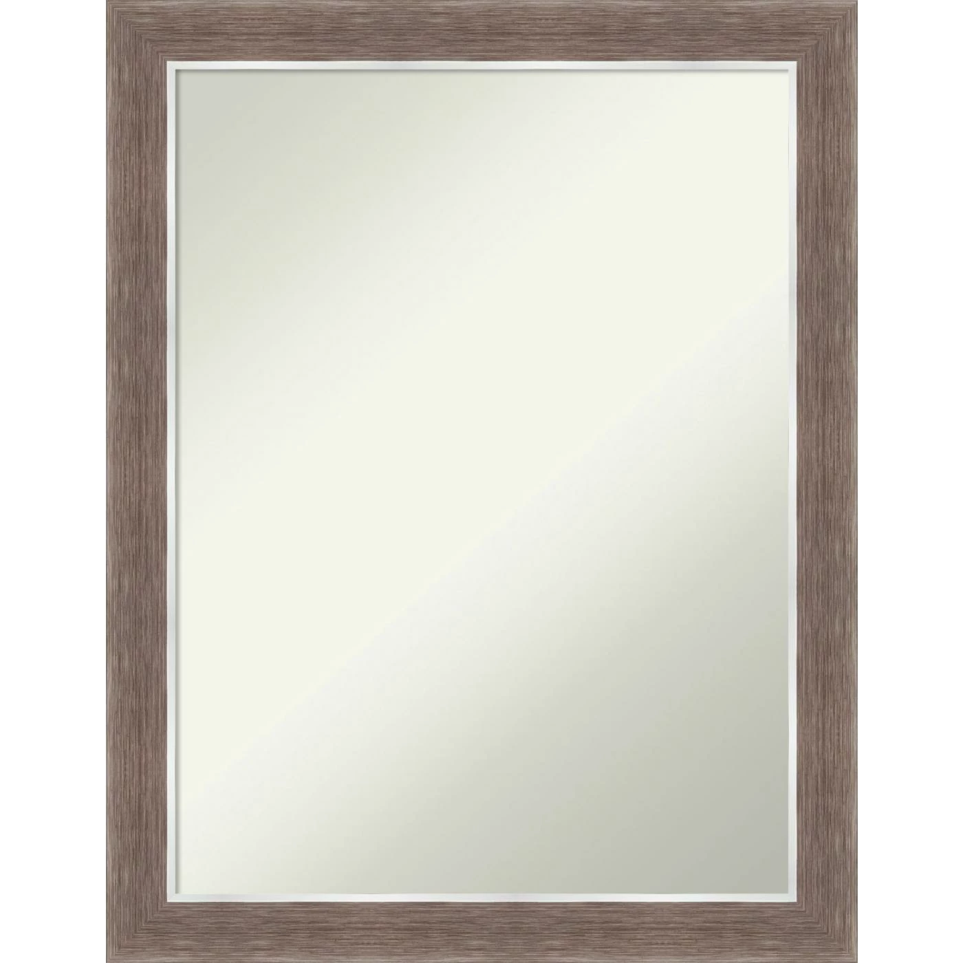Best deal π Amanti Art Noble Mocha Framed Non-Beveled Bathroom Vanity Wall Mirror - 21.5 X 27.5 In π
