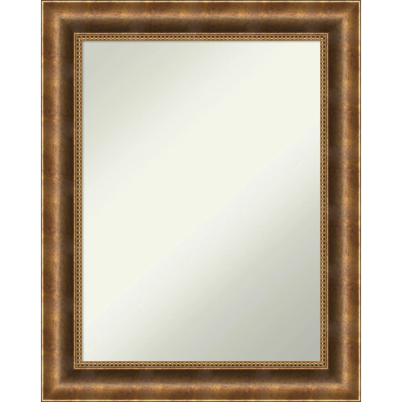 Budget π Amanti Art Manhattan Bronze Wood Framed Non-Beveled Bathroom Vanity Wall Mirror - 23.5 X 29.5 In π