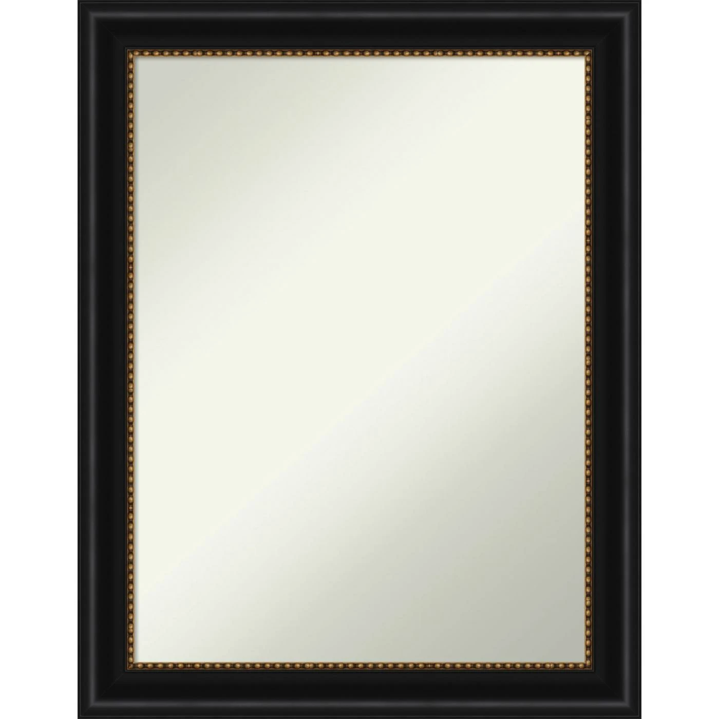 Coupon π Amanti Art Manhattan Black Framed Non-Beveled Bathroom Vanity Wall Mirror - 22 X 28 In π