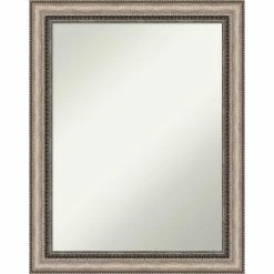Brand new π Amanti Art Lyla Ornate Silver Framed Non-Beveled Bathroom Vanity Wall Mirror - 22.25 X 28.25 In βοΈ