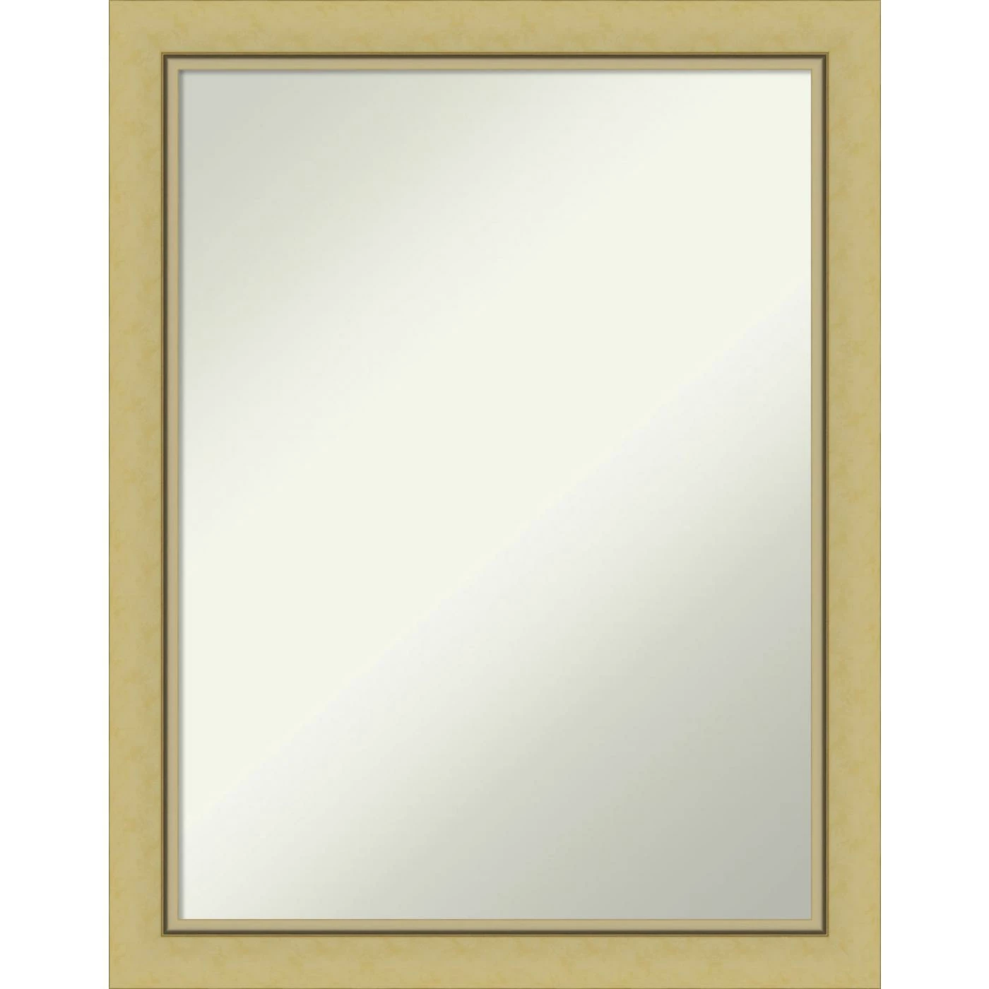 Best Sale π Amanti Art Landon Gold Narrow Framed Non-Beveled Bathroom Vanity Wall Mirror - 21.5 X 27.5 In π€©