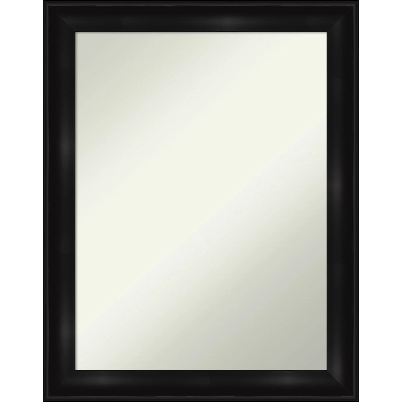 Cheapest ๐งจ Amanti Art Grand Black Narrow Framed Non-Beveled Bathroom Vanity Wall Mirror - 22 X 28 In ๐