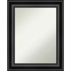 Buy π Amanti Art Grand Black Framed Non-Beveled Bathroom Vanity Wall Mirror - 23.75 X 29.75 In π