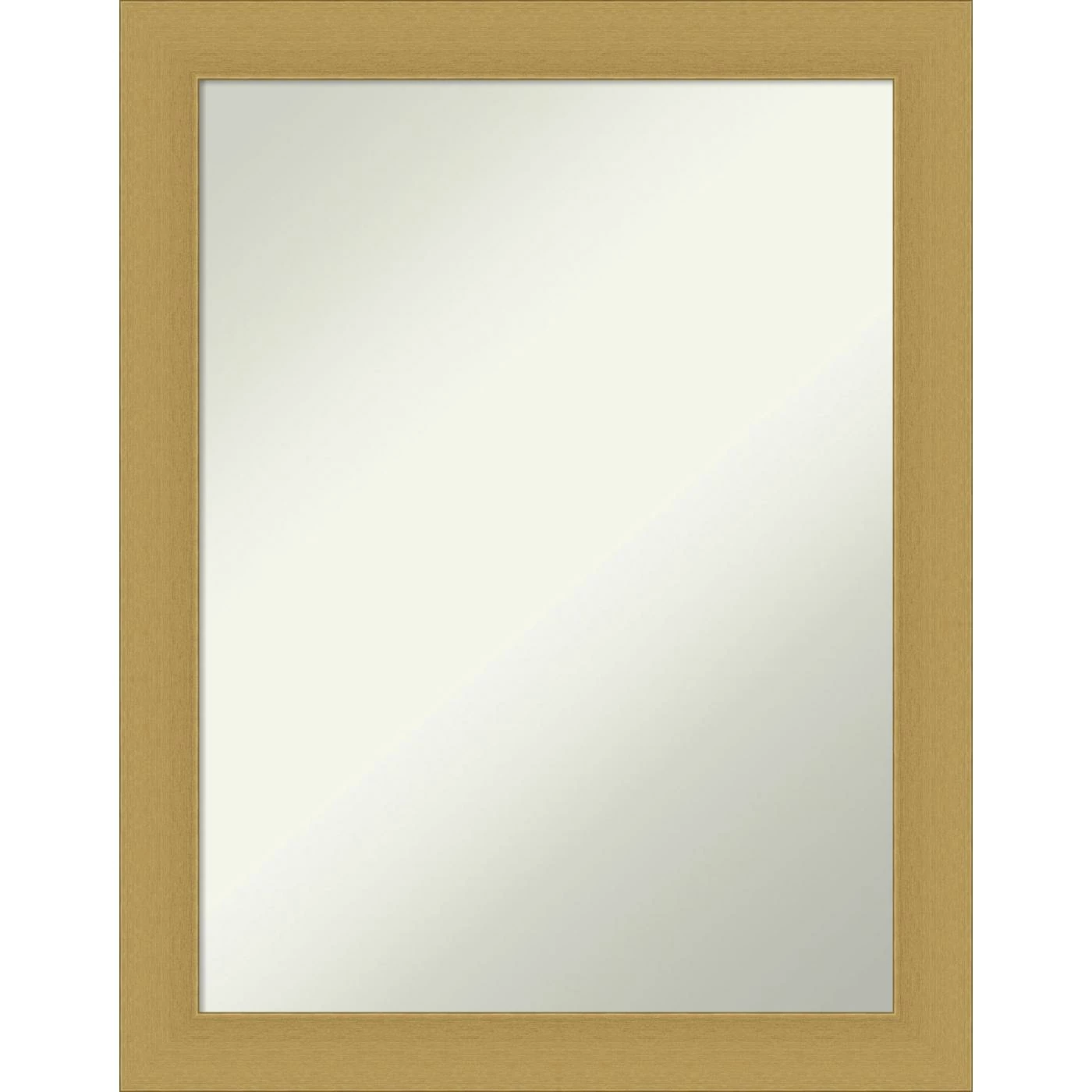 Best Sale ๐ Amanti Art Grace Brushed Gold Framed Non-Beveled Bathroom Vanity Wall Mirror - 21.5 X 27.5 In โ๏ธ