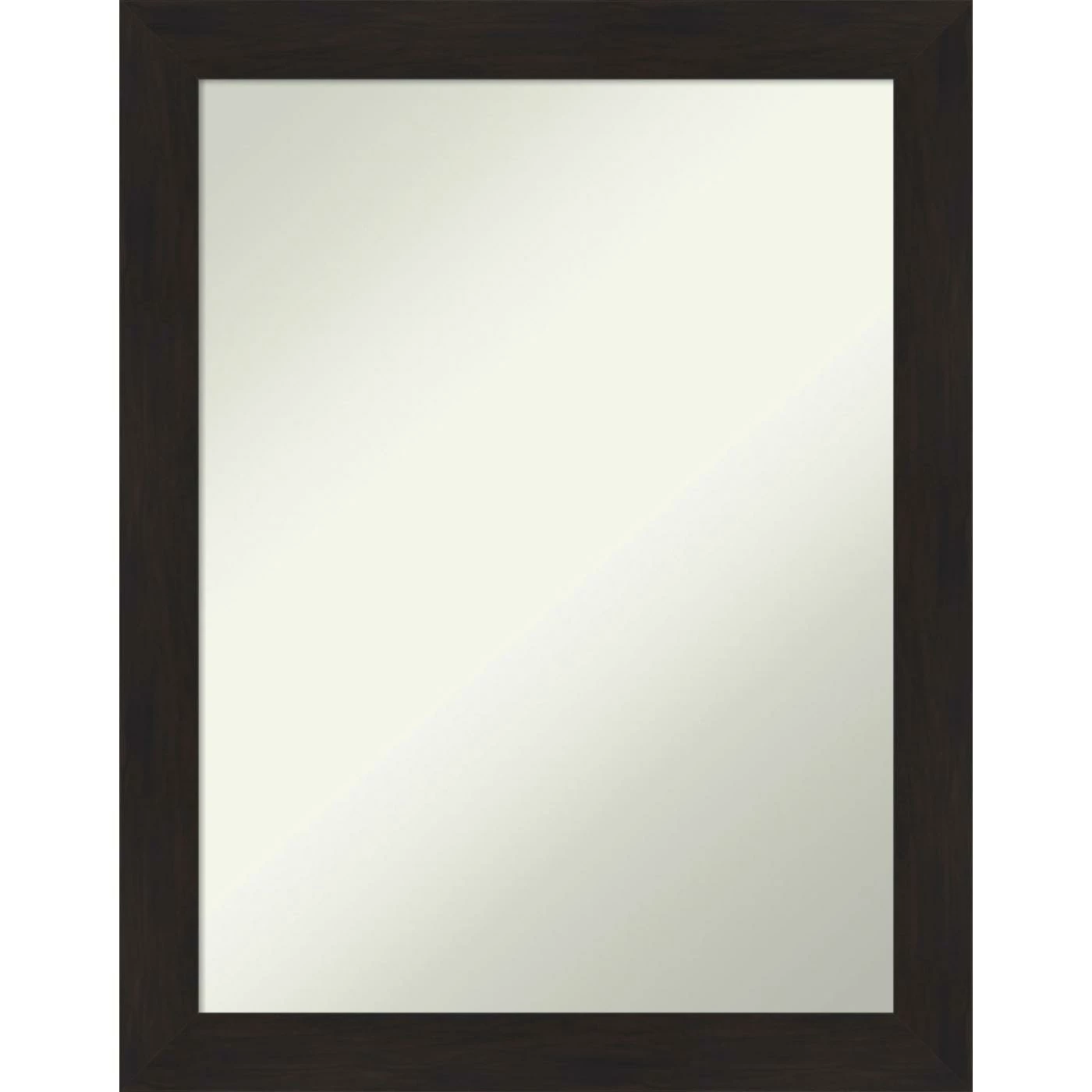 Best Pirce π₯° Amanti Art Furniture Espresso Narrow Framed Non-Beveled Bathroom Vanity Wall Mirror - 21.5 X 27.5 In π―