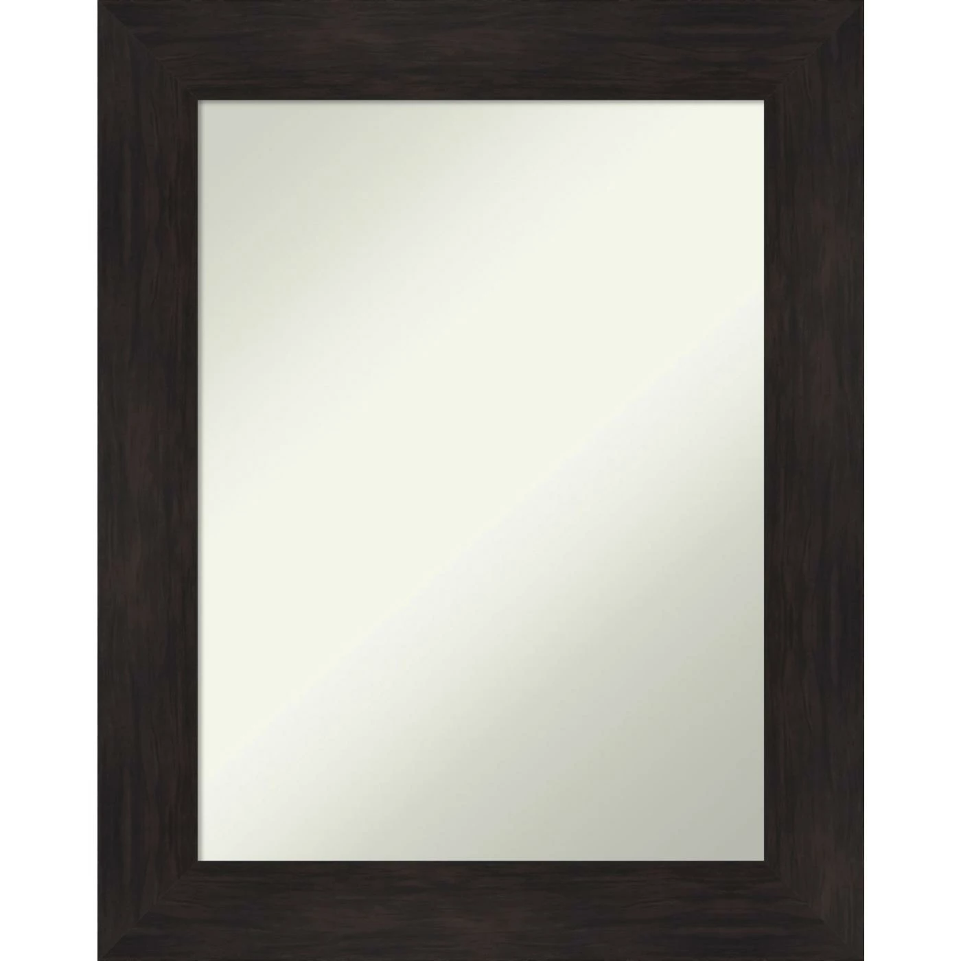 New 🤩 Amanti Art Furniture Espresso Framed Non-Beveled Bathroom Vanity Wall Mirror - 23.5 X 29.5 In 🎁
