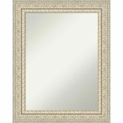 Wholesale β¨ Amanti Art Fair Baroque Cream Wood Framed Non-Beveled Bathroom Vanity Wall Mirror - 23.5 X 29.5 In π₯