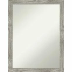 New β¨ Amanti Art Dove Greywash Square Framed Non-Beveled Bathroom Vanity Wall Mirror - 20.5 X 26.5 In βοΈ