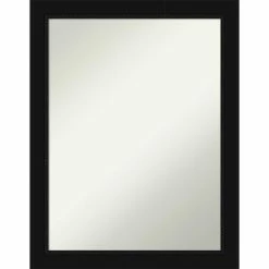 Promo π Amanti Art Avon Black Framed Non-Beveled Bathroom Vanity Wall Mirror - 21 X 27 In π