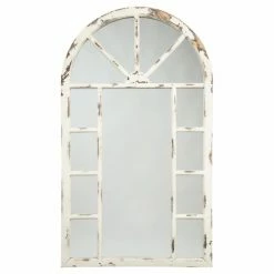 New β¨ Signature Design By Ashley Divakar Distressed Windowpane Design Wall Mirror - 30W X 52H In. π₯°