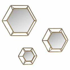 Best reviews of ⌛ Aspire Home Accents Shanton Hexagonal Wall Mirrors - Set Of 3 😀
