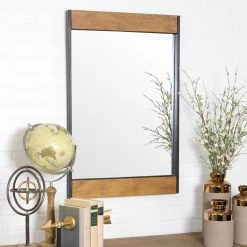 Best deal 😍 Aspire Home Accents Cliveden Wood And Metal Wall Mirror - 21W X 32H In. 🧨