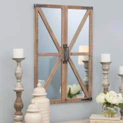 Buy 🛒 Aspire Home Accents Walker Farmhouse Wall Mirror - 20.5W X 30H In. 🔔