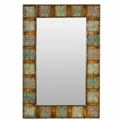 Best reviews of 🔔 Aspire Home Accents Embossed Metal Frame Wall Mirror - 24W X 36H In. 🤩
