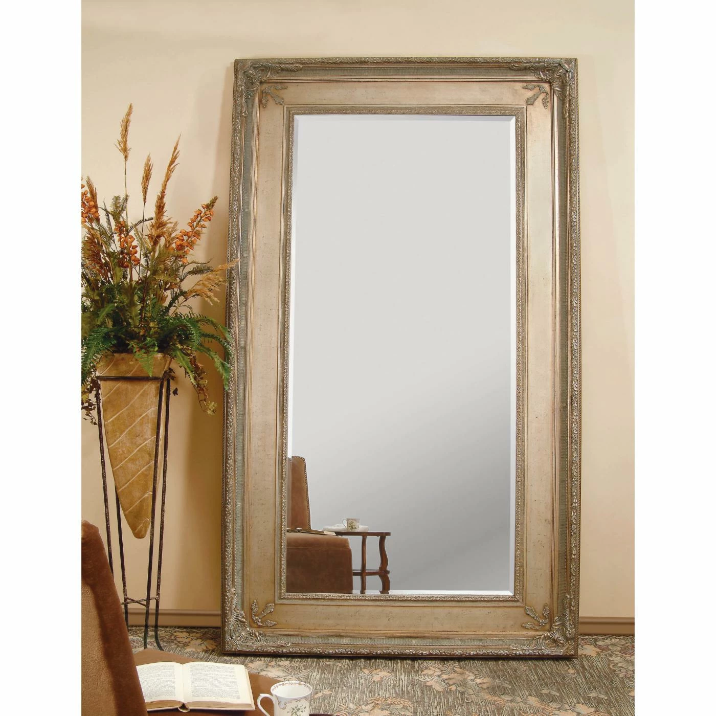 New β Bassett Mirror Company Floor & Leaning Katherine Leaning Wall Mirror - 54W X 96H In. π―