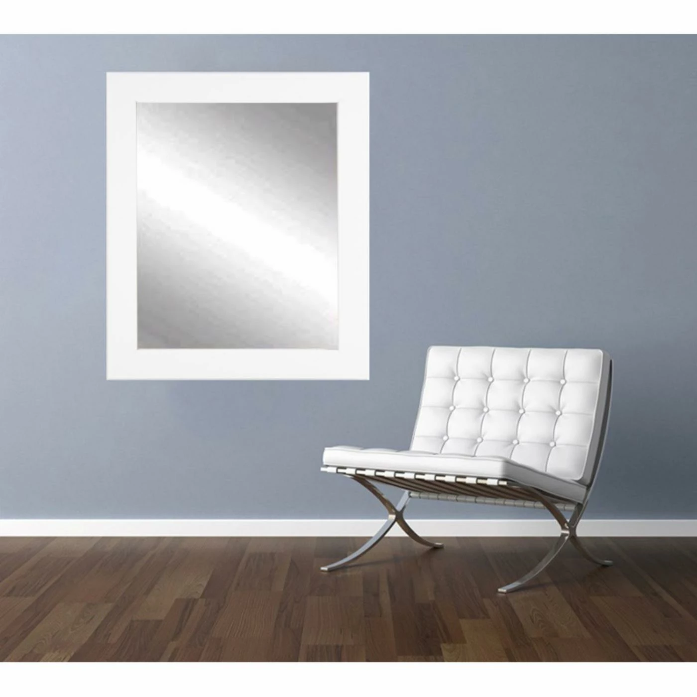 Outlet π BrandtWorks Designers Choice Classic Wall Mirror - Matte White β