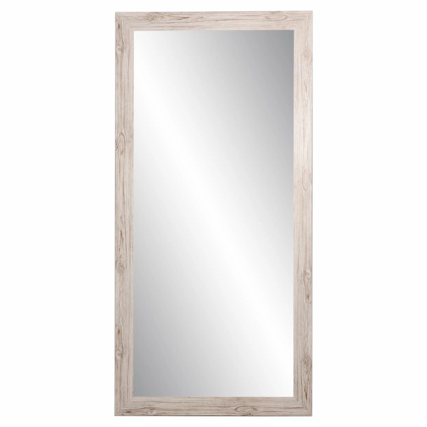 New π Floor & Leaning BrandtWorks American Accent Leaning Floor Mirror - Cream Wood Grain π