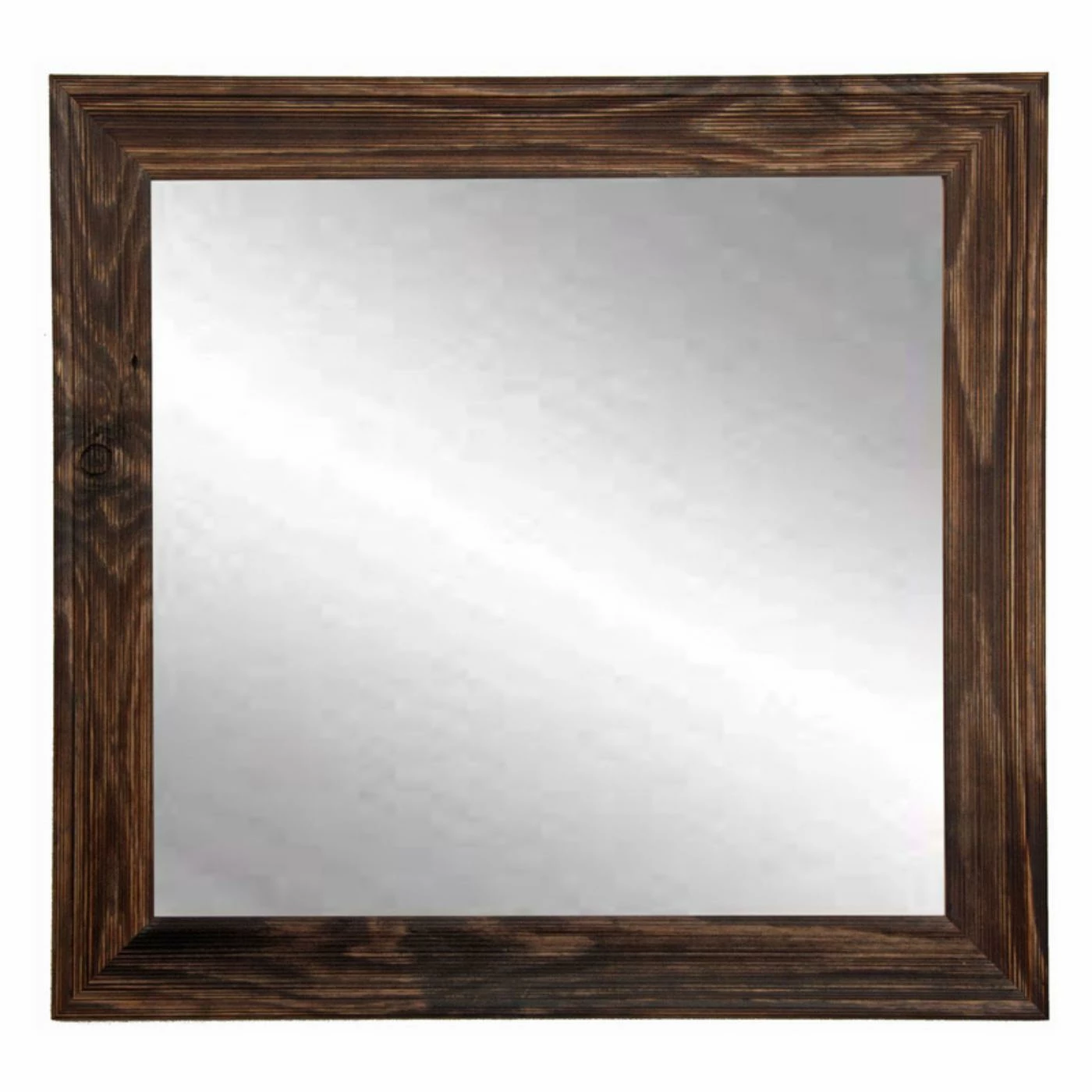 Buy ๐งจ BrandtWorks Designers Choice Square Wall Mirror - Rustic Espresso ๐