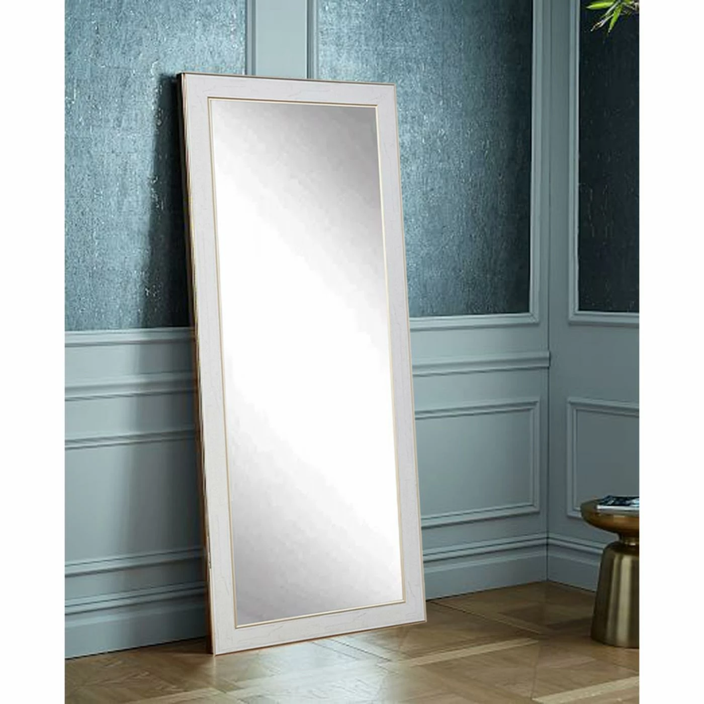 Budget 🤩 Floor & Leaning BrandtWorks Gold Trimmed Legacy Leaning Floor Mirror 🔔