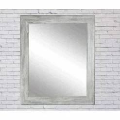 Cheap ✨ BrandtWorks Weathered Barnwood Square Wall Mirror - 33W X 33H In. 🔔